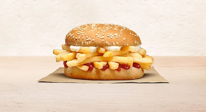 Burger King выпустил бургер с картошкой фри